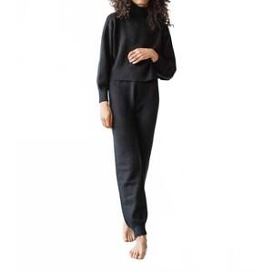 NEW FIRST RITE cotton crop sweater in black